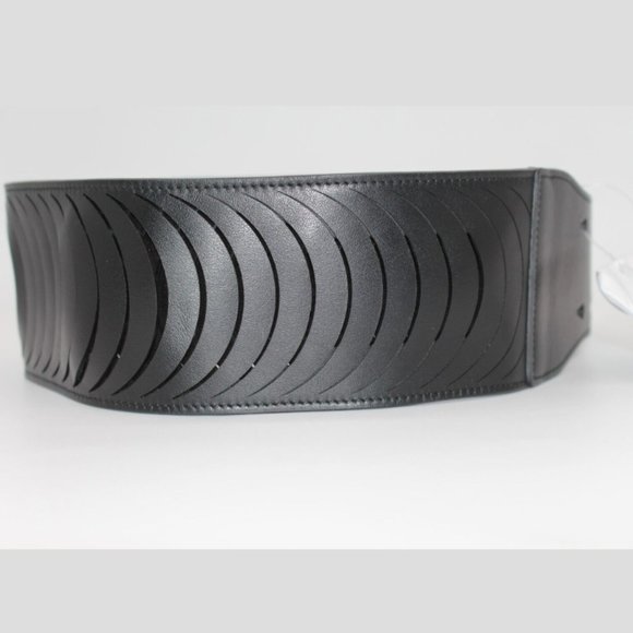 $595 Salvatore Ferragamo BLACK CALF Leather Belt Size 65,70,75,80,85 - Picture 3 of 11